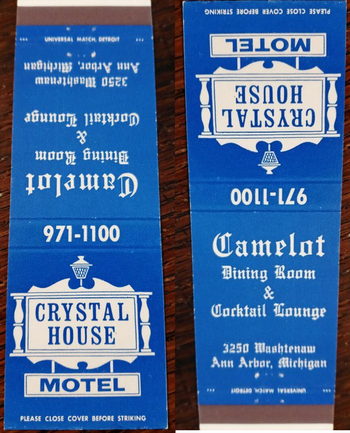 Crystal House Motel (Inn America) - Matchbook